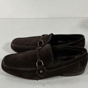 Men’s Louis Vuitton Dark Brown Suede Loafers Size 7.5M
